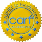 Aspire to Excellence carf Accredited logo