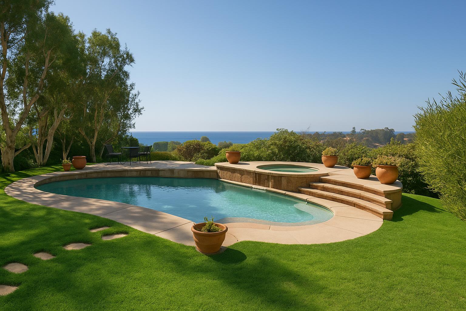 Pool at Serenity Malibu