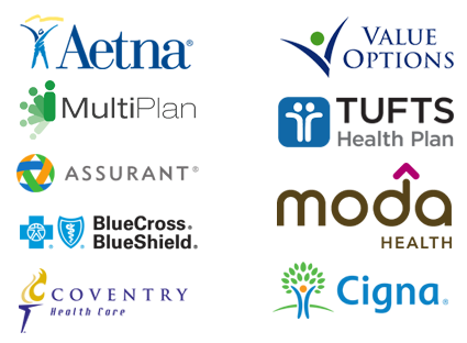 Aetna, Value Options, MultiPlan, Assurant, Moda Health, BlueCross BlueShield, Coventry Health Care, and Cigna